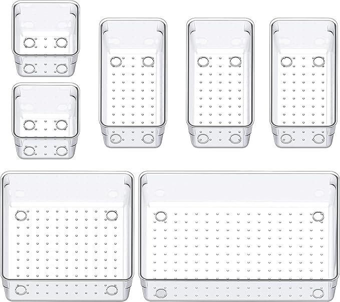 7Pcs Acrylic Drawer Storage Organiser - Urban Twitch