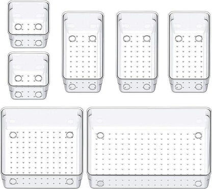 7Pcs Acrylic Drawer Storage Organiser - Urban Twitch